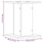 vidaXL Pflanzenständer 2 Stk. Räuchereiche 30x30x40 cm Holzwerkstoff vidaXL Pflanzenständer 2 Stk. Räuchereiche 30x30x40 cm Holzwerkstoff