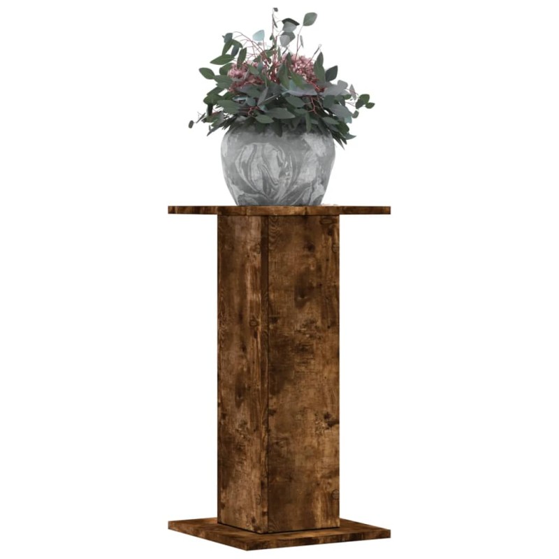vidaXL Pflanzenständer 2 Stk. Räuchereiche 30x30x60 cm Holzwerkstoff vidaXL Pflanzenständer 2 Stk. Räuchereiche 30x30x60 cm Holzwerkstoff