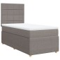 vidaXL Boxspringbett mit Matratze Taupe 100x200 cm Stoff vidaXL Boxspringbett mit Matratze Taupe 100x200 cm Stoff