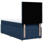 vidaXL Boxspringbett mit Matratze Blau 100x200 cm Stoff vidaXL Boxspringbett mit Matratze Blau 100x200 cm Stoff