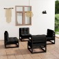 4-tlg. Garten-Lounge-Set mit Kissen Kiefer Massivholz 4-tlg. Garten-Lounge-Set mit Kissen Kiefer Massivholz