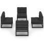 4-tlg. Garten-Lounge-Set mit Kissen Kiefer Massivholz 4-tlg. Garten-Lounge-Set mit Kissen Kiefer Massivholz