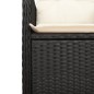 vidaXL 5-tlg. Garten-Bistro-Set mit Kissen Schwarz Poly Rattan vidaXL 5-tlg. Garten-Bistro-Set mit Kissen Schwarz Poly Rattan