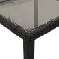 vidaXL 5-tlg. Garten-Bistro-Set mit Kissen Schwarz Poly Rattan vidaXL 5-tlg. Garten-Bistro-Set mit Kissen Schwarz Poly Rattan