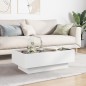 vidaXL LED-Couchtisch Weiß 90x50x30 cm Holzwerkstoff vidaXL LED-Couchtisch Weiß 90x50x30 cm Holzwerkstoff