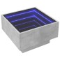 vidaXL LED-Couchtisch Betongrau 50x50x30 cm Holzwerkstoff vidaXL LED-Couchtisch Betongrau 50x50x30 cm Holzwerkstoff