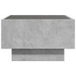 vidaXL LED-Couchtisch Betongrau 50x50x30 cm Holzwerkstoff vidaXL LED-Couchtisch Betongrau 50x50x30 cm Holzwerkstoff