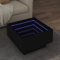vidaXL LED-Couchtisch Schwarz 50x50x30 cm Holzwerkstoff vidaXL LED-Couchtisch Schwarz 50x50x30 cm Holzwerkstoff