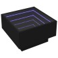 vidaXL LED-Couchtisch Schwarz 50x50x30 cm Holzwerkstoff vidaXL LED-Couchtisch Schwarz 50x50x30 cm Holzwerkstoff