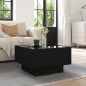 vidaXL LED-Couchtisch Schwarz 50x50x30 cm Holzwerkstoff vidaXL LED-Couchtisch Schwarz 50x50x30 cm Holzwerkstoff