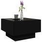 vidaXL LED-Couchtisch Schwarz 50x50x30 cm Holzwerkstoff vidaXL LED-Couchtisch Schwarz 50x50x30 cm Holzwerkstoff