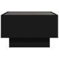 vidaXL LED-Couchtisch Schwarz 50x50x30 cm Holzwerkstoff vidaXL LED-Couchtisch Schwarz 50x50x30 cm Holzwerkstoff