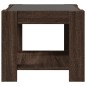 vidaXL LED-Couchtisch Braun Eichen-Optik 53x53x45 cm Holzwerkstoff vidaXL LED-Couchtisch Braun Eichen-Optik 53x53x45 cm Holzwerkstoff