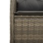 vidaXL 7-tlg. Garten-Bistro-Set mit Kissen Grau Poly Rattan vidaXL 7-tlg. Garten-Bistro-Set mit Kissen Grau Poly Rattan