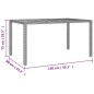 vidaXL 7-tlg. Garten-Bistro-Set mit Kissen Grau Poly Rattan vidaXL 7-tlg. Garten-Bistro-Set mit Kissen Grau Poly Rattan