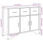 vidaXL Sideboard Schwarz 97x32,5x74,5 cm Holzwerkstoff vidaXL Sideboard Schwarz 97x32,5x74,5 cm Holzwerkstoff