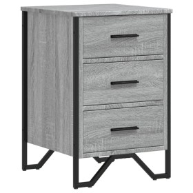 vidaXL Nachttisch Grau Sonoma 40x41x60 cm Holzwerkstoff