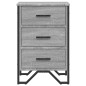 vidaXL Nachttisch Grau Sonoma 40x41x60 cm Holzwerkstoff vidaXL Nachttisch Grau Sonoma 40x41x60 cm Holzwerkstoff