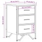 vidaXL Nachttisch Grau Sonoma 40x41x60 cm Holzwerkstoff vidaXL Nachttisch Grau Sonoma 40x41x60 cm Holzwerkstoff