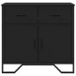 vidaXL Sideboard Schwarz 79,5x35,5x74,5 cm Holzwerkstoff vidaXL Sideboard Schwarz 79,5x35,5x74,5 cm Holzwerkstoff