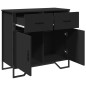 vidaXL Sideboard Schwarz 79,5x35,5x74,5 cm Holzwerkstoff vidaXL Sideboard Schwarz 79,5x35,5x74,5 cm Holzwerkstoff