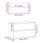 vidaXL Badschrank mit Spiegel Sonoma-Eiche 80x38,5x45 cm vidaXL Badschrank mit Spiegel Sonoma-Eiche 80x38,5x45 cm