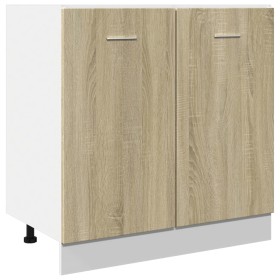 vidaXL Unterschrank Sonoma-Eiche 80x46x81,5 cm Holzwerkstoff