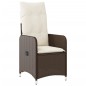 vidaXL 9-tlg. Garten-Bistro-Set mit Kissen Braun Poly Rattan vidaXL 9-tlg. Garten-Bistro-Set mit Kissen Braun Poly Rattan