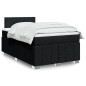vidaXL Boxspringbett mit Matratze Schwarz 120x200 cm Stoff vidaXL Boxspringbett mit Matratze Schwarz 120x200 cm Stoff