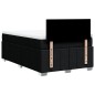 vidaXL Boxspringbett mit Matratze Schwarz 120x200 cm Stoff vidaXL Boxspringbett mit Matratze Schwarz 120x200 cm Stoff