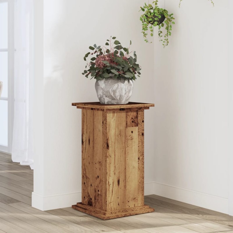 vidaXL Pflanzenständer Altholz-Optik 33x33x60 cm Holzwerkstoff vidaXL Pflanzenständer Altholz-Optik 33x33x60 cm Holzwerkstoff