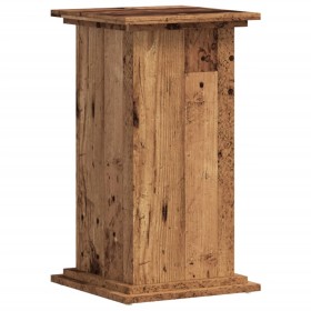 vidaXL Pflanzenständer Altholz-Optik 33x33x60 cm Holzwerkstoff