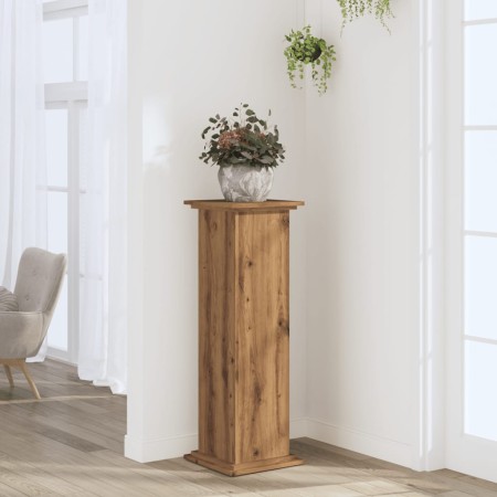 vidaXL Pflanzenständer Artisan-Eiche 33x33x100 cm Holzwerkstoff