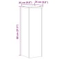vidaXL Pflanzenständer 2 Stk. Sonoma-Eiche 25x25x80 cm Holzwerkstoff vidaXL Pflanzenständer 2 Stk. Sonoma-Eiche 25x25x80 cm Holzwerkstoff