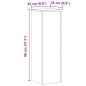 vidaXL Pflanzenständer 2 Stk. Räuchereiche 25x25x80 cm Holzwerkstoff vidaXL Pflanzenständer 2 Stk. Räuchereiche 25x25x80 cm Holzwerkstoff