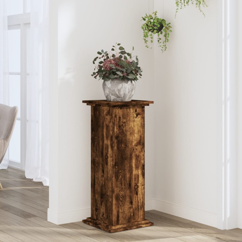 vidaXL Pflanzenständer Räuchereiche 33x33x80 cm Holzwerkstoff vidaXL Pflanzenständer Räuchereiche 33x33x80 cm Holzwerkstoff