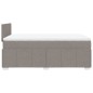 vidaXL Boxspringbett mit Matratze Taupe 120x200 cm Stoff vidaXL Boxspringbett mit Matratze Taupe 120x200 cm Stoff