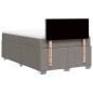vidaXL Boxspringbett mit Matratze Taupe 120x200 cm Stoff vidaXL Boxspringbett mit Matratze Taupe 120x200 cm Stoff