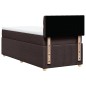 vidaXL Boxspringbett mit Matratze Dunkelbraun 90x200 cm Stoff vidaXL Boxspringbett mit Matratze Dunkelbraun 90x200 cm Stoff
