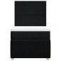vidaXL Boxspringbett mit Matratze Schwarz 80x200 cm Stoff vidaXL Boxspringbett mit Matratze Schwarz 80x200 cm Stoff