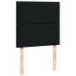 vidaXL Boxspringbett mit Matratze Schwarz 80x200 cm Stoff vidaXL Boxspringbett mit Matratze Schwarz 80x200 cm Stoff