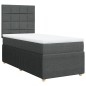 vidaXL Boxspringbett mit Matratze Dunkelgrau 80x200 cm Stoff vidaXL Boxspringbett mit Matratze Dunkelgrau 80x200 cm Stoff