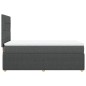 vidaXL Boxspringbett mit Matratze Dunkelgrau 80x200 cm Stoff vidaXL Boxspringbett mit Matratze Dunkelgrau 80x200 cm Stoff