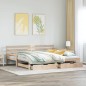 vidaXL Tagesbett Ausziehbar mit Schubladen 90x190 cm Massivholz Kiefer vidaXL Tagesbett Ausziehbar mit Schubladen 90x190 cm Massivholz Kiefer