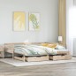vidaXL Tagesbett Ausziehbar mit Schubladen 90x190 cm Massivholz Kiefer vidaXL Tagesbett Ausziehbar mit Schubladen 90x190 cm Massivholz Kiefer