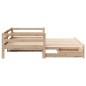 vidaXL Tagesbett Ausziehbar mit Schubladen 90x190 cm Massivholz Kiefer vidaXL Tagesbett Ausziehbar mit Schubladen 90x190 cm Massivholz Kiefer