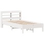 vidaXL Massivholzbett ohne Matratze Weiß 120x190 cm Kiefernholz vidaXL Massivholzbett ohne Matratze Weiß 120x190 cm Kiefernholz