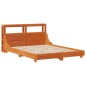 vidaXL Massivholzbett ohne Matratze Wachsbraun 120x190 cm Kiefernholz vidaXL Massivholzbett ohne Matratze Wachsbraun 120x190 cm Kiefernholz
