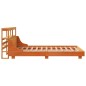 vidaXL Massivholzbett ohne Matratze Wachsbraun 120x190 cm Kiefernholz vidaXL Massivholzbett ohne Matratze Wachsbraun 120x190 cm Kiefernholz