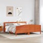 vidaXL Massivholzbett ohne Matratze Wachsbraun 200x200 Kiefernholz vidaXL Massivholzbett ohne Matratze Wachsbraun 200x200 Kiefernholz
